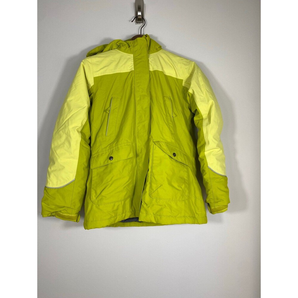 Lands’ End Kids Squall Waterproof Winter Parka – Size L (14) – Lime Green